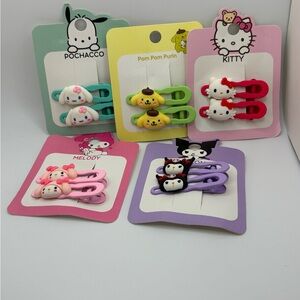 Hello Kitty and Friends Hair Clip Collection - 5 packs